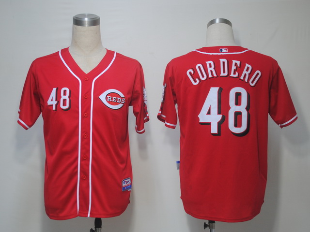 Cincinnati Reds 48 Cordero Red Cool Base