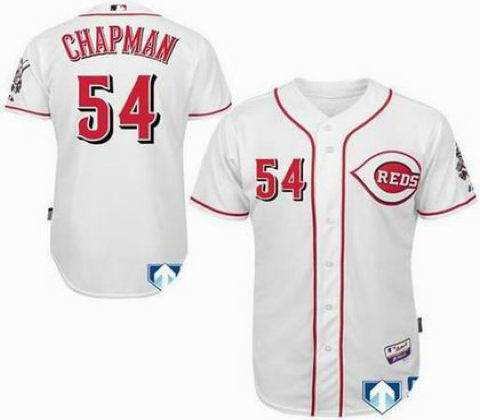 Cincinnati Reds 54 Aroldis Chapman Home Jersey white