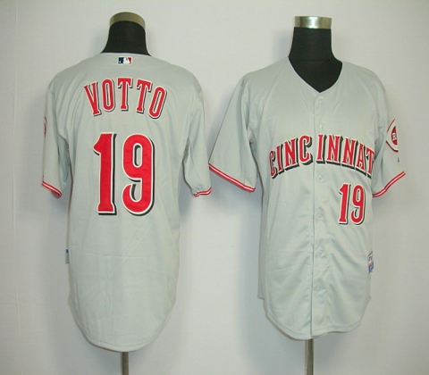 Cincinnati Reds 19 VOTTO gary JERSEYS COOL BASE