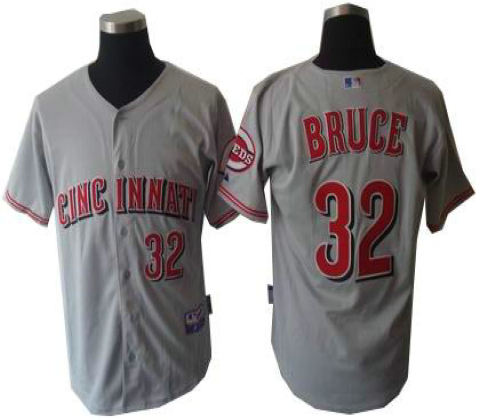 Cincinnati Reds 32 Jay Bruce jerseys gray