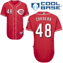 MLB Cincinnati Reds 48# Cordero red cool base jerseys