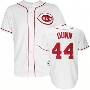 Cincinnati Reds #44 Adam Dunn white jersey