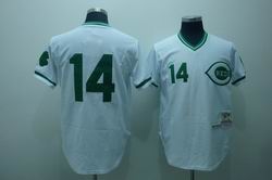 Cincinnati Reds 14 Pete Rose white Jersey Throwback