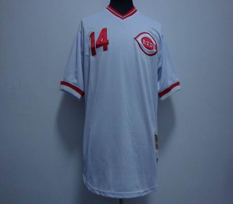 Cincinnati Reds 14 White ROSE