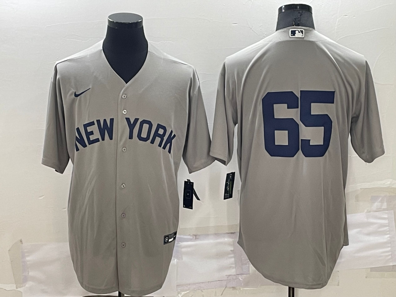 Men's New York Yankees #65 Nestor Cortes Grey Field Of Dreams Cool Base Stitched Baseball Jersey