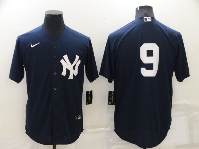 Men's New York Yankees #9 Roger Maris Navy Cool Base Stitched Jersey