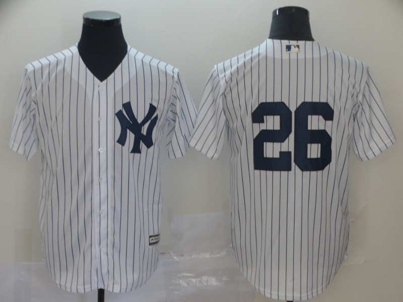 Yankees 26 DJ LeMahieu White Cool Base Player Jersey