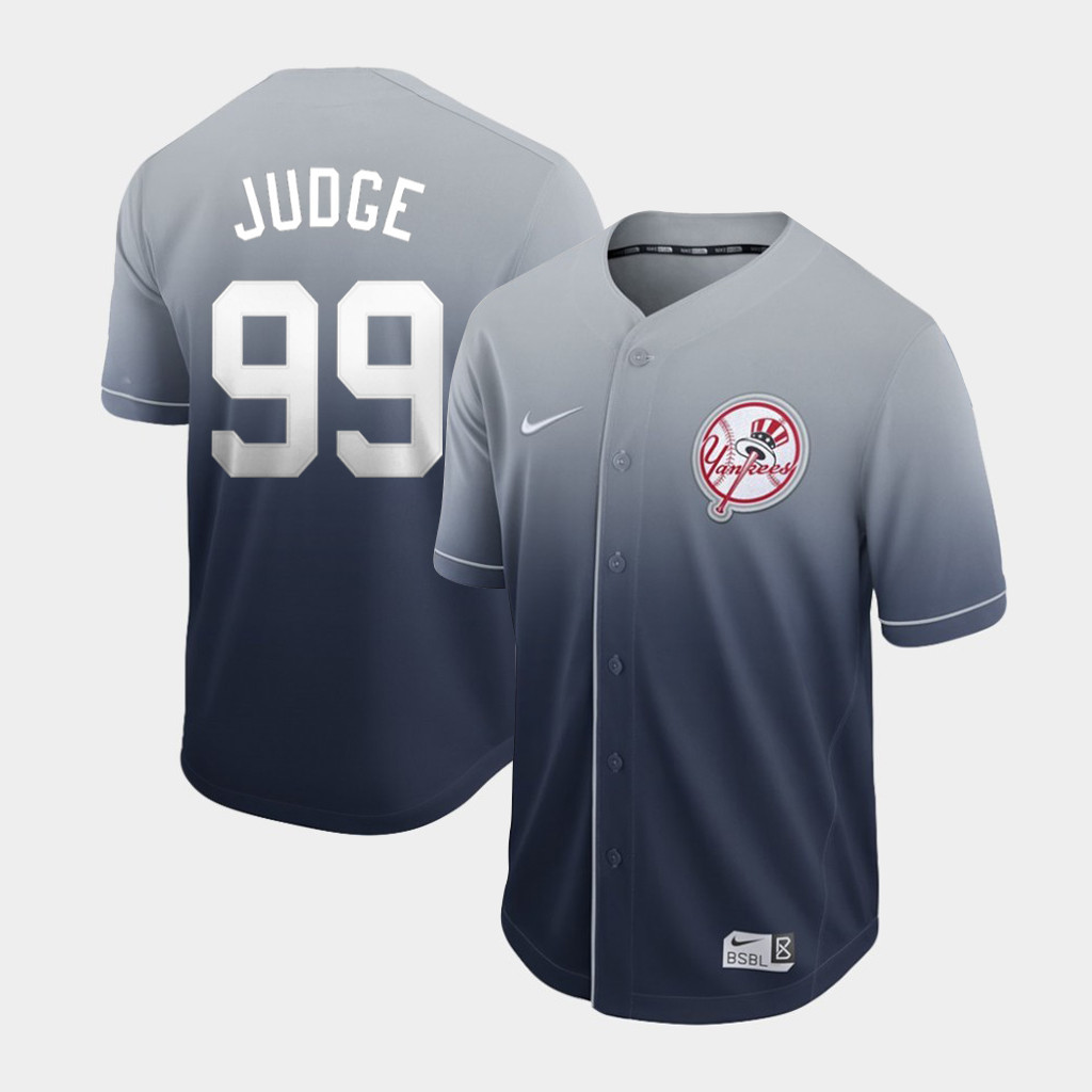 Yankees 99 Aaron Judge Gray Drift Fashion Jersey