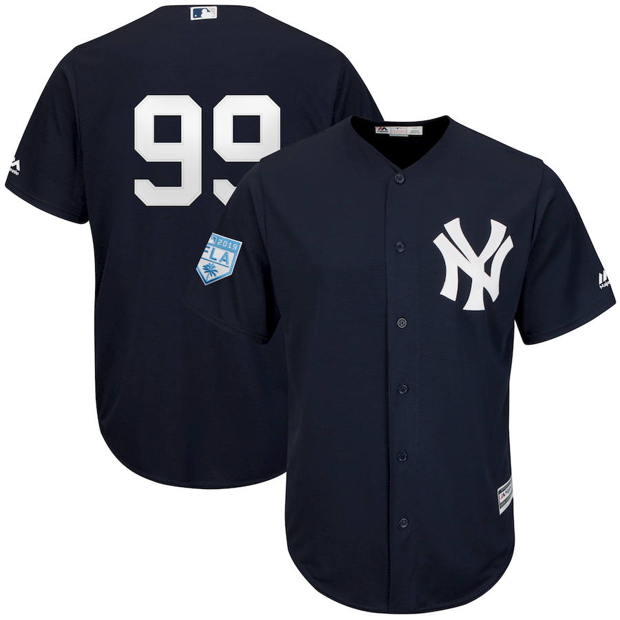 Yankees 99 Aaron Judge Navy 2019 Spring Training Cool Base Jersey