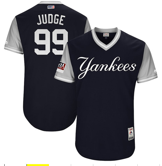 Yankees 99 Aaron Judge Judge Navy 2018 Players' Weekend Authentic Team Jersey