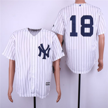 Yankees 18 Didi Gregorius White Cool Base Jersey