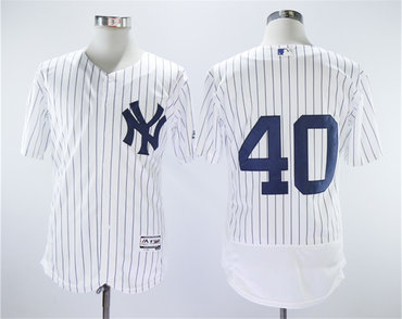 Yankees 40 Luis Severino White Flexbase Jersey