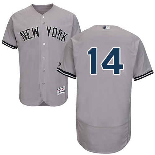 Yankees #14 Neil Walker Grey Flexbase Authentic Collection Stitched Baseball Jersey