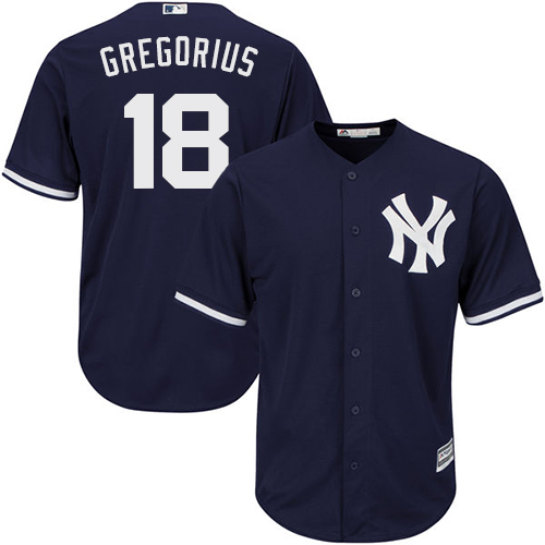 ankees #18 Didi Gregorius Navy Blue New Cool Base Stitched MLB Jersey