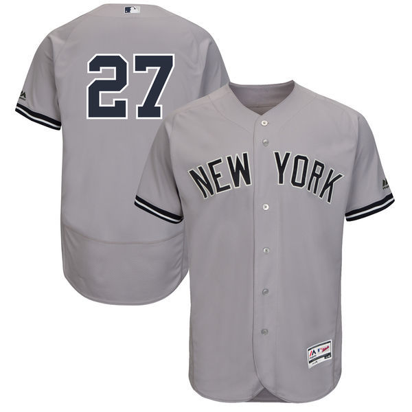 Yankees 27 Giancarlo Stanton Gray Flexbase Jersey