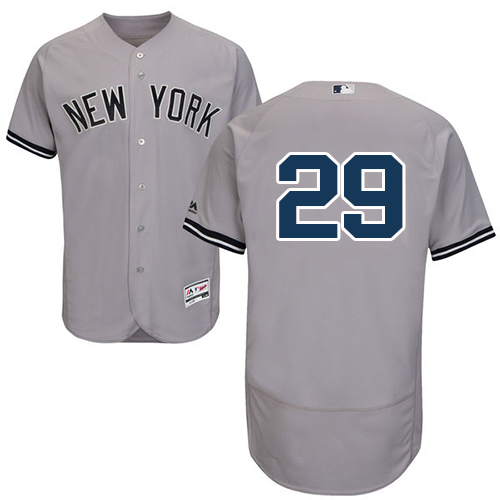 Yankees #29 Todd Frazier Grey Flexbase Authentic Collection Stitched MLB Jersey