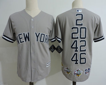 Yankees Legendary Players' Numbers Gray Cool Base Jersey