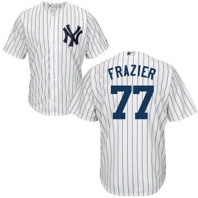 Yankees 77 Clint Frazier White Cool Base Jersey