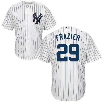 Yankees 29 Todd Frazier White Cool Base Jersey