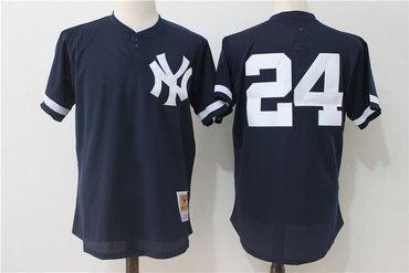 Yankees 24 Gary Sanchez Navy Cooperstown Collection Mesh Batting Practice Jersey