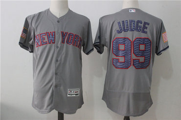 Yankees 99 Aaron Judge Gray 2017 Stars & Stripes Flexbase Jersey