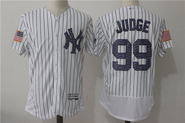 Yankees 99 Aaron Judge White 2017 Stars & Stripes Flexbase Player Jersey