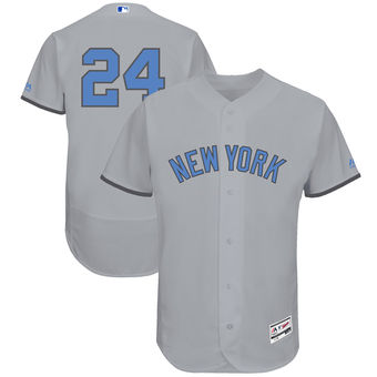 Men's New York Yankees Gary Sanchez Majestic Gray Father's Day FlexBase Jersey