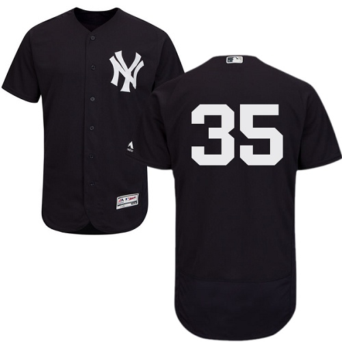 Yankees #35 Michael Pineda Navy Blue Flexbase Authentic Collection Stitched MLB Jersey