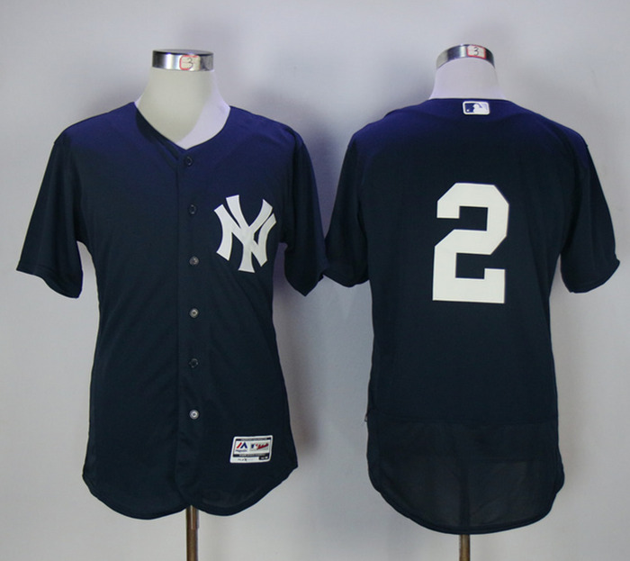 Yankees 2 Derek Jeter Navy Flexbase Jersey