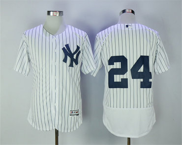 Yankees 24 Robinson Cano White Flexbase Jersey