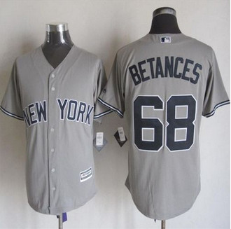 New York Yankees #68 Dellin Betances Grey New Cool Base Stitched Baseball Jersey