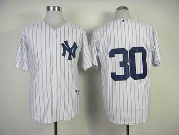 New York Yankees #30 David Robertson White Baseball Jersey