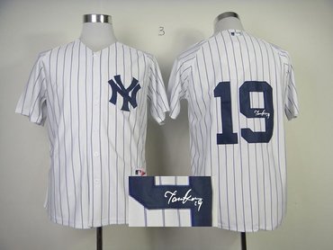 New York Yankees #19 Masahiro Tanaka White Signed Jersey