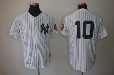 MLB New York Yankees 10 Phil Rizzuto White Jerseys 1952 M&N