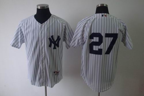 New York Yankees 27# Raul Ibanez white Jerseys