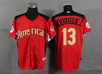 New York Yankees 13 Alex Rodriguez RED 2011 ALL STAR Jerseys