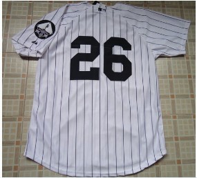 yankees #26 white strip