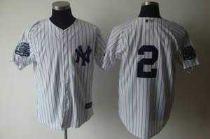 New York Yankees 2 Derek Jeter white without name on the back W3000 HITS PATCH jersey