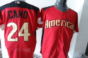 American League New York Yankees 24 Cano 2011 All Star Jersey red