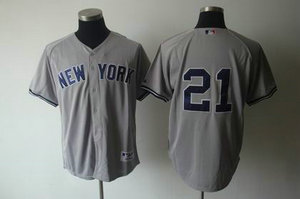 New York Yankees 21 NEILL grey 2010 jersey