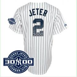 MLB new york yankees #2 jeter 2011 All-star BP White jerseys1