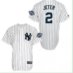 MLB New York Yankees #2 Jeter 2011 All-star BP white Jerseys