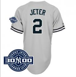 MLB new york yankees #2 jeter grey 2011 All-star BP jerseys