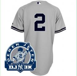 MLB New York Yankees 2# 2011 All-star Grey Jerseys