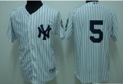 MLB New York Yankees #5 DiMaggio White Jerseys