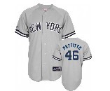 mlb new york yankees #46 pettitte grey[2009 logo