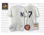 New York Yankees #7 Mickey Mantle white