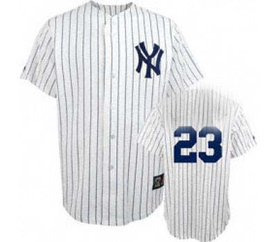 New York Yankees Mattingly #23 white 09 logo jerse