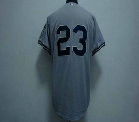 jerseys New York Yankees #23 Mattingly grey