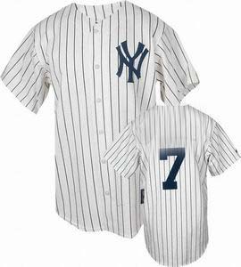 jerseys New York Yankees #7 Mantle white